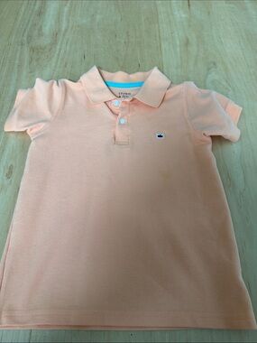 crown & ivy Peach Short-Sleeve Polo for Kids